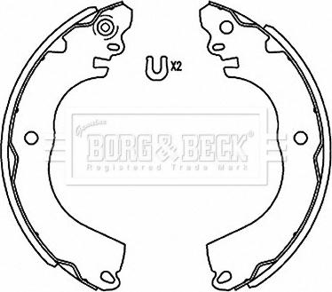 Borg & Beck BBS6516 - Bremžu loku komplekts ps1.lv