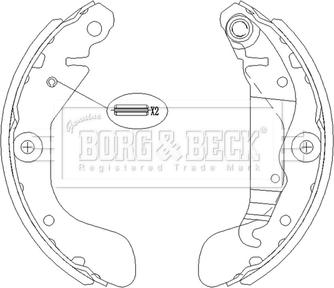 Borg & Beck BBS6510 - Bremžu loku komplekts ps1.lv