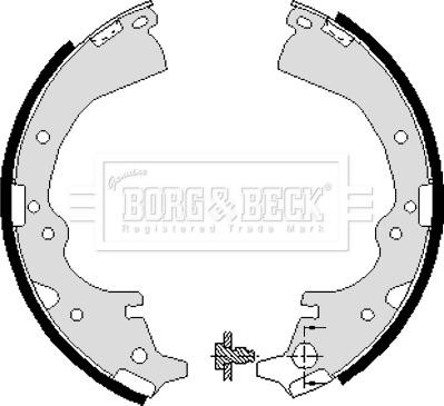 Borg & Beck BBS6040 - Bremžu loku komplekts ps1.lv