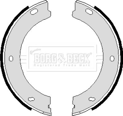 Borg & Beck BBS6084 - Bremžu loku kompl., Stāvbremze ps1.lv