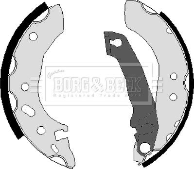 Borg & Beck BBS6036 - Bremžu loku komplekts ps1.lv