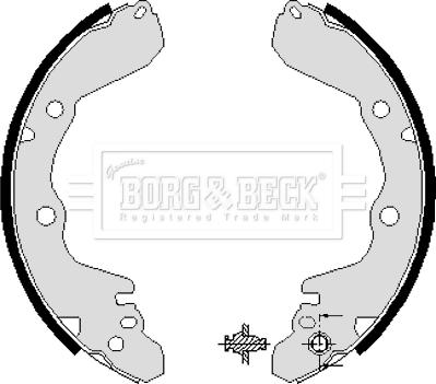 Borg & Beck BBS6038 - Bremžu loku komplekts ps1.lv