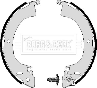 Borg & Beck BBS6197 - Bremžu loku komplekts ps1.lv