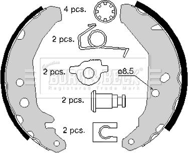 Borg & Beck BBS6149 - Bremžu loku komplekts ps1.lv