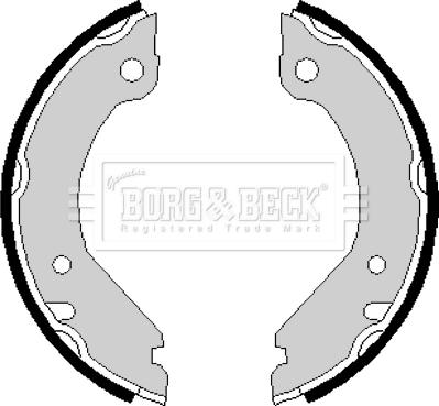 Borg & Beck BBS6134 - Bremžu loku kompl., Stāvbremze ps1.lv