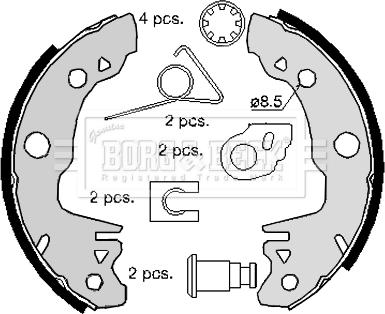 Borg & Beck BBS6127 - Bremžu loku komplekts ps1.lv