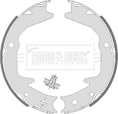 Borg & Beck BBS6329 - Bremžu loku kompl., Stāvbremze ps1.lv