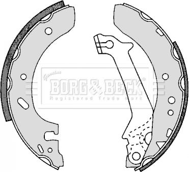 Borg & Beck BBS6251 - Bremžu loku komplekts ps1.lv