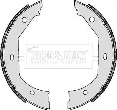 Borg & Beck BBS6267 - Bremžu loku kompl., Stāvbremze ps1.lv