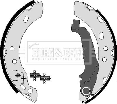 Borg & Beck BBS6210 - Bremžu loku komplekts ps1.lv