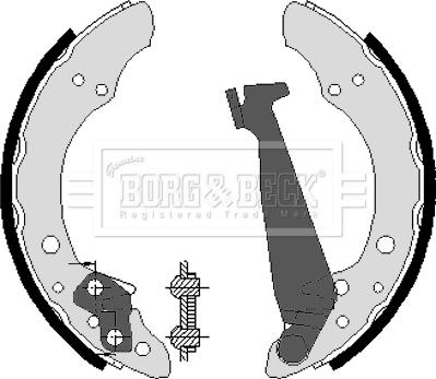 Borg & Beck BBS6213 - Bremžu loku komplekts ps1.lv