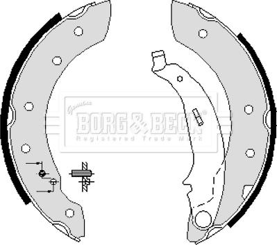 Borg & Beck BBS6233 - Bremžu loku komplekts ps1.lv