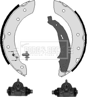 Borg & Beck BBS1055K - Bremžu loku komplekts ps1.lv