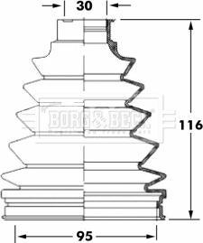 Borg & Beck BCB6051 - Putekļusargs, Piedziņas vārpsta ps1.lv