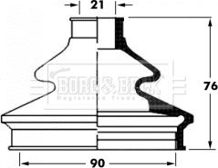 Borg & Beck BCB6062 - Putekļusargs, Piedziņas vārpsta ps1.lv