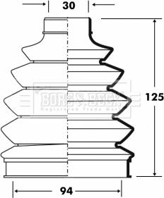 Borg & Beck BCB6079 - Putekļusargs, Piedziņas vārpsta ps1.lv