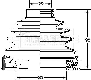 Borg & Beck BCB6193 - Putekļusargs, Piedziņas vārpsta ps1.lv