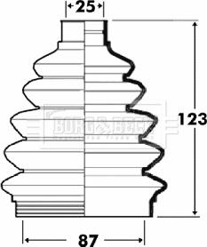 Borg & Beck BCB6105 - Putekļusargs, Piedziņas vārpsta ps1.lv