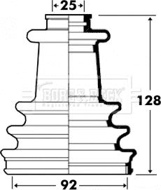 Borg & Beck BCB6106 - Putekļusargs, Piedziņas vārpsta ps1.lv