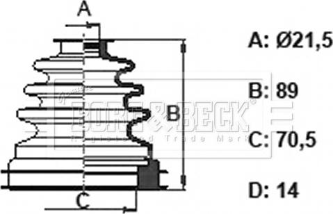 Borg & Beck BCB6357 - Putekļusargs, Piedziņas vārpsta ps1.lv