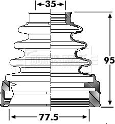 Borg & Beck BCB6243 - Putekļusargs, Piedziņas vārpsta ps1.lv