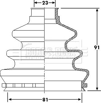 Borg & Beck BCB6200 - Putekļusargs, Piedziņas vārpsta ps1.lv