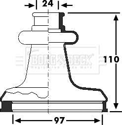 Borg & Beck BCB6223 - Putekļusargs, Piedziņas vārpsta ps1.lv