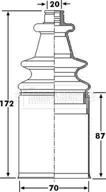 Borg & Beck BCB6271 - Putekļusargs, Piedziņas vārpsta ps1.lv