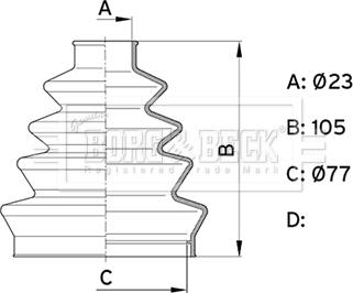 Borg & Beck BCB1001 - Putekļusargs, Piedziņas vārpsta ps1.lv