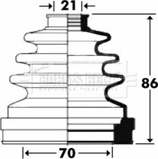 Borg & Beck BCB2899 - Putekļusargs, Piedziņas vārpsta ps1.lv