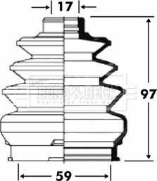 Borg & Beck BCB2894 - Putekļusargs, Piedziņas vārpsta ps1.lv