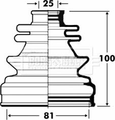 Borg & Beck BCB2845 - Putekļusargs, Piedziņas vārpsta ps1.lv