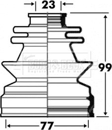 Borg & Beck BCB2851 - Putekļusargs, Piedziņas vārpsta ps1.lv