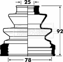 Borg & Beck BCB2868 - Putekļusargs, Piedziņas vārpsta ps1.lv