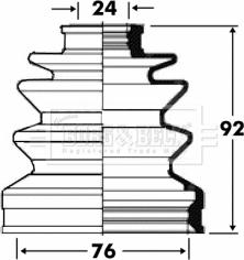 Borg & Beck BCB2815 - Putekļusargs, Piedziņas vārpsta ps1.lv