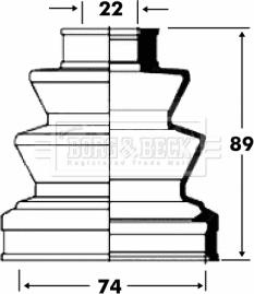 Borg & Beck BCB2826 - Putekļusargs, Piedziņas vārpsta ps1.lv