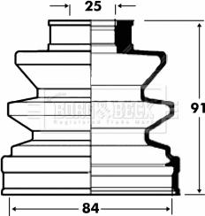 Borg & Beck BCB2828 - Putekļusargs, Piedziņas vārpsta ps1.lv