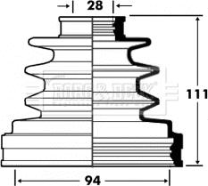 Borg & Beck BCB2877 - Putekļusargs, Piedziņas vārpsta ps1.lv