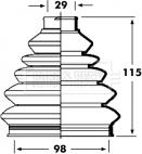 Borg & Beck BCB2354 - Putekļusargs, Piedziņas vārpsta ps1.lv