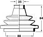 Borg & Beck BCB2353 - Putekļusargs, Piedziņas vārpsta ps1.lv