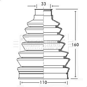 Borg & Beck BCB2324 - Putekļusargs, Piedziņas vārpsta ps1.lv