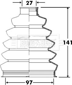 Borg & Beck BCB2372 - Putekļusargs, Piedziņas vārpsta ps1.lv