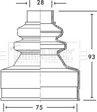 Borg & Beck BCB2738 - Putekļusargs, Piedziņas vārpsta ps1.lv