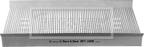 Borg & Beck BFC1006 - Filtrs, Salona telpas gaiss ps1.lv