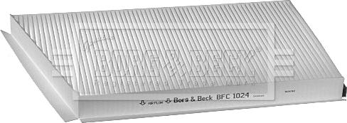 Borg & Beck BFC1024 - Filtrs, Salona telpas gaiss ps1.lv