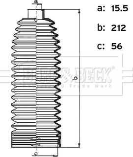 Borg & Beck BSG3495 - Putekļusargu komplekts, Stūres iekārta ps1.lv