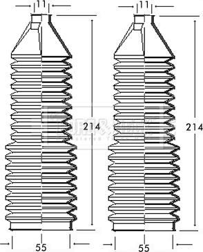 Borg & Beck BSG3098 - Putekļusargu komplekts, Stūres iekārta ps1.lv
