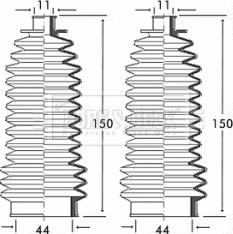 Borg & Beck BSG3146 - Putekļusargu komplekts, Stūres iekārta ps1.lv