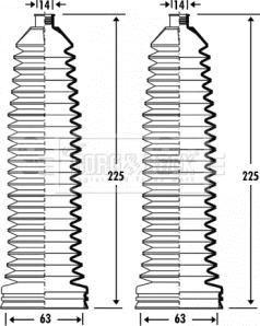 Borg & Beck BSG3337 - Putekļusargu komplekts, Stūres iekārta ps1.lv