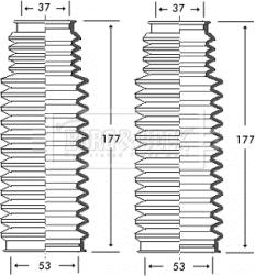 Borg & Beck BSG3223 - Putekļusargu komplekts, Stūres iekārta ps1.lv